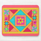 Patchwork Quilt Art Mousepad Muismat (Voorkant)