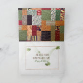 Patchwork Quilt Birthday for Friend Kaart (Binnen)