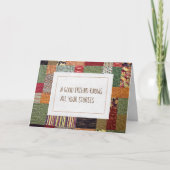 Patchwork Quilt Birthday for Friend Kaart (Voorkant)