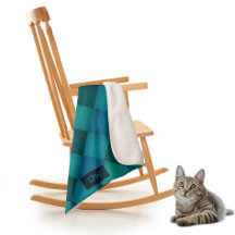 Patchwork Quilt - Blauwgroen / Turquoise - eigen i