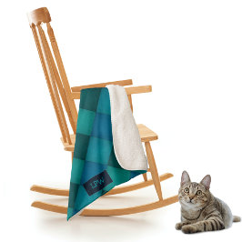 Patchwork Quilt - Blauwgroen / Turquoise - eigen i Sherpa Deken