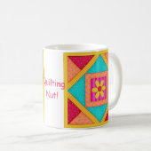 Patchwork Quilt Block "Quilt Nut" Mok (Voorkant rechts)