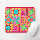 Patchwork Quilt Blocks Mousepad Muismat (Met muis)