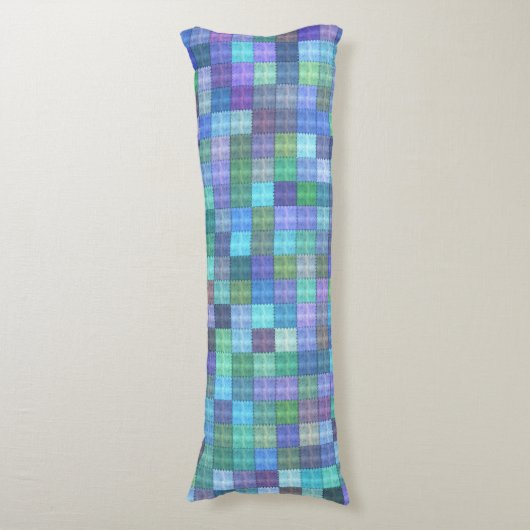 Patchwork Quilt body pillow Lichaamskussen (Voorkant Verticaal)