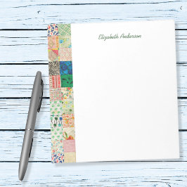 patchwork Quilt Border Note Pad Notitieblok