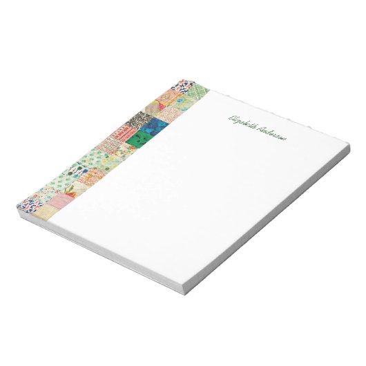 patchwork Quilt Border Note Pad Notitieblok (Linkerzijde)