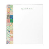 patchwork Quilt Border Note Pad Notitieblok (Voorkant)