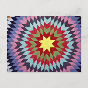 Patchwork quilt briefkaart