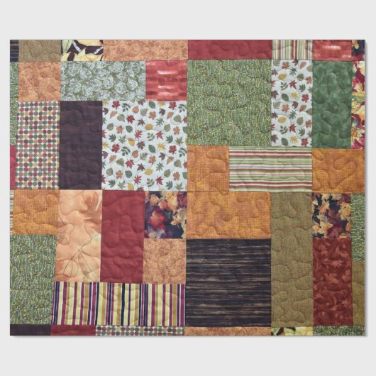 Patchwork Quilt Cadeaupapier (Vlak)