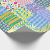 Patchwork Quilt Cadeaupapier (Hoek)