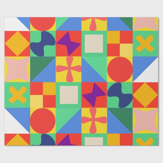 Patchwork Quilt Cadeaupapier (Vlak)