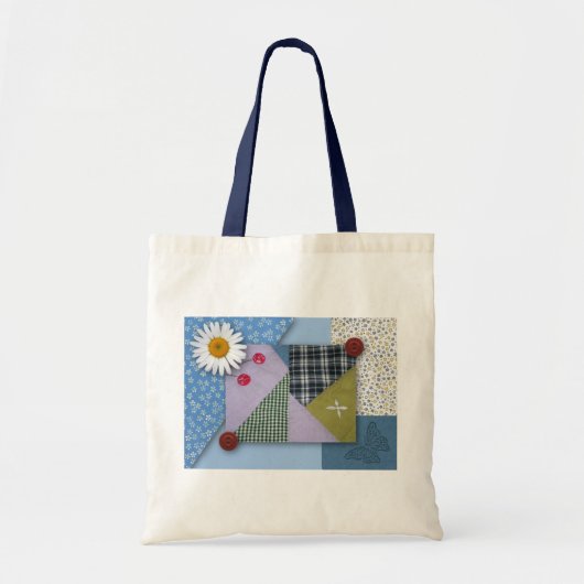 Patchwork Quilt Canvas tas (Voorkant)