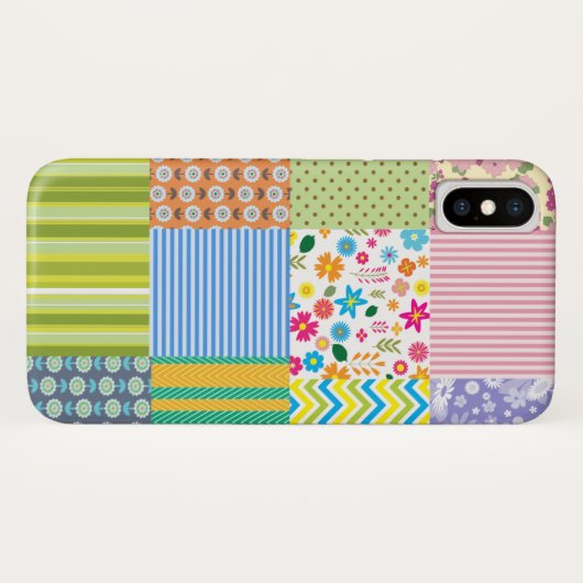 Patchwork Quilt Case-Mate iPhone Case (Achterkant (horizontaal))