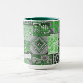 Patchwork Quilt Ceramic Mok (Midden)