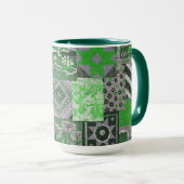 Patchwork Quilt Ceramic Mok (Voorkant rechts)