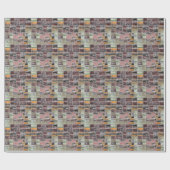 Patchwork Quilt Collage Naadloze Print. Cadeaupapier (Vlak)