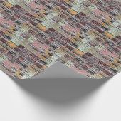 Patchwork Quilt Collage Naadloze Print. Cadeaupapier (Hoek)
