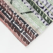 Patchwork Quilt Collage Naadloze Print. Fleece Deken (Hoek)