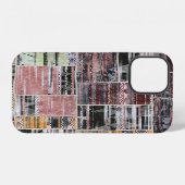 Patchwork Quilt Collage Naadloze Print. iPhone Hoesje (Achterkant horizontaal)