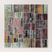 Patchwork Quilt Collage Naadloze Print. Legpuzzel (Horizontaal)