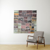 Patchwork Quilt Collage Naadloze Print. Wandkleed (In situ)