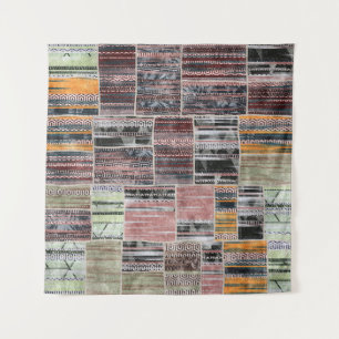 Patchwork Quilt Collage Naadloze Print. Wandkleed