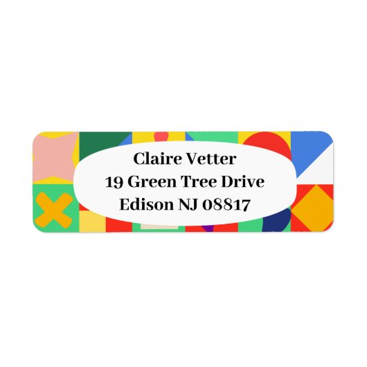 Patchwork Quilt Etiket (Voorkant)