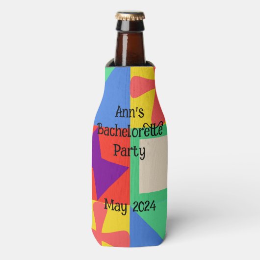 Patchwork Quilt Flesjeskoeler (Fles Voorkant)