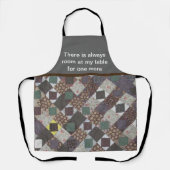 Patchwork Quilt Foto Welkoming Familieland Land Schort (Voorkant)