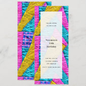 Patchwork quilt geïnspireerd generiek allround fee kaart (Voorkant / Achterkant)