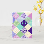 Patchwork Quilt geïnspireerde kaarten (Gele Bloem)