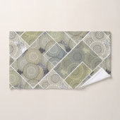 Patchwork quilt keramische tegel cirkels mandala p bad handdoek (Handdoek)
