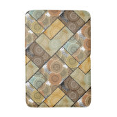 Patchwork quilt keramische tegel cirkels mandala p badmat (Voorkant Verticaal)