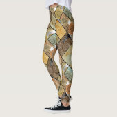 Patchwork quilt keramische tegel cirkels mandala p leggings (Links)