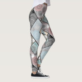 Patchwork quilt keramische tegel cirkels mandala p leggings (Rechts)