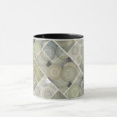 Patchwork quilt keramische tegel cirkels mandala p mok (Midden)