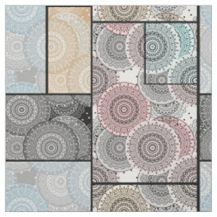 Patchwork quilt keramische tegel cirkels mandala p stof