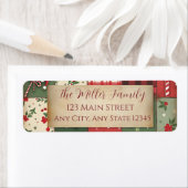  Patchwork Quilt Kerstretour Adres L Etiket (Insitu)