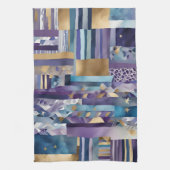 Patchwork quilt keukenhanddoek (Verticaal)