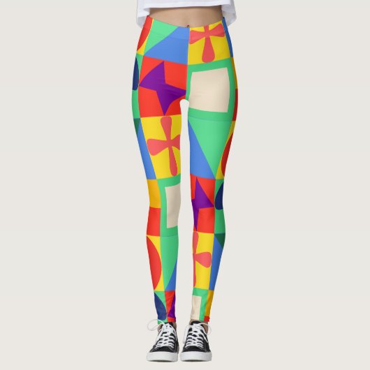 Patchwork Quilt Leggings (Voorkant)