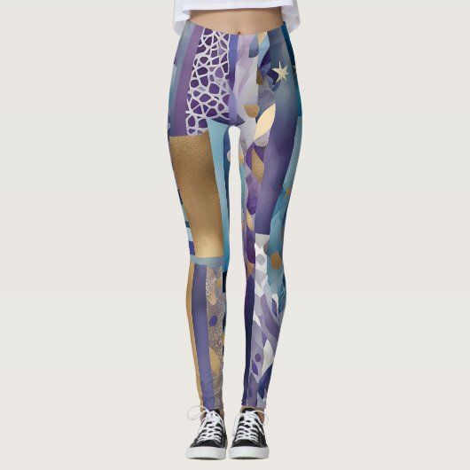Patchwork quilt leggings (Voorkant)