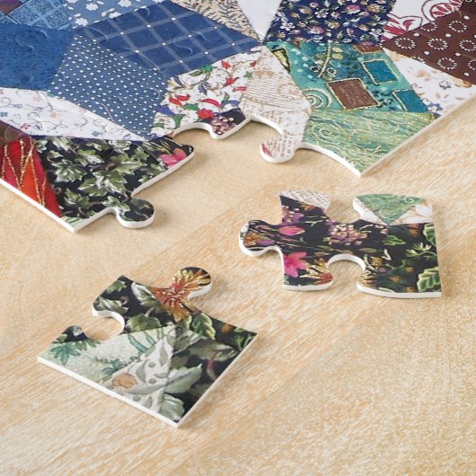Patchwork Quilt Legpuzzel (Zijkant)