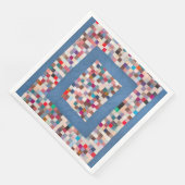 Patchwork quilt met twee grenzen servet (Hoek)