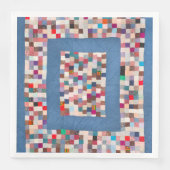 Patchwork quilt met twee grenzen servet (Voorkant)
