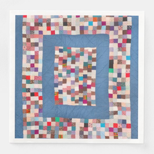 Patchwork quilt met twee grenzen servet (Voorkant)