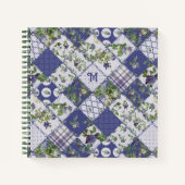  Patchwork Quilt Monogram Notitieboek (Voorkant)