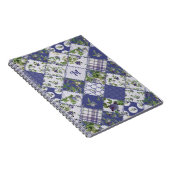  Patchwork Quilt Monogram Notitieboek (Rechterzijde)