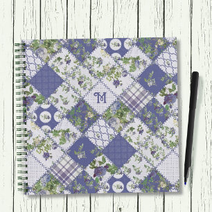  Patchwork Quilt Monogram Notitieboek