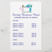 Patchwork Quilt Naaimachine Zakelijk Flyer (Voorkant)