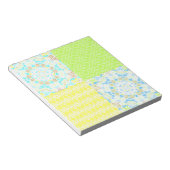 Patchwork quilt ornamental retro  florale ye notitieblok (Schuin)